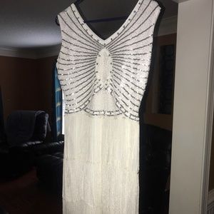 White Salsa Gatsby Party Sequin